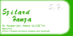 szilard hamza business card